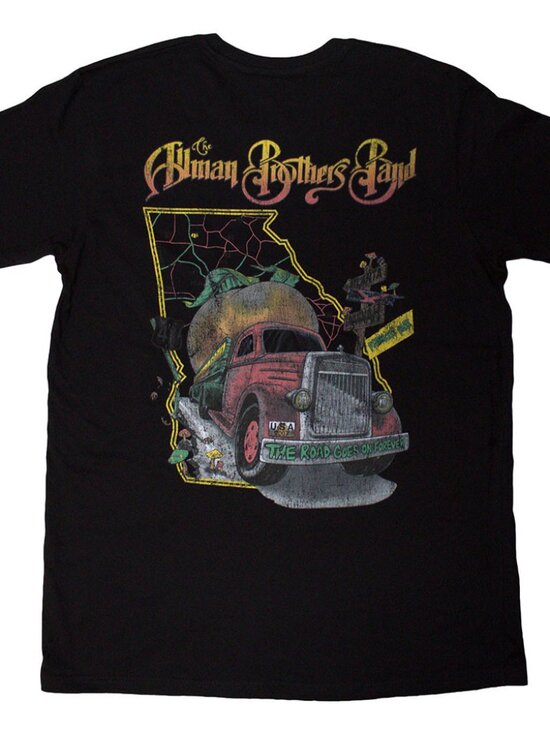 George P Other - The Allman Brothers Band 'Road Goes On' (Black) T-Shirt